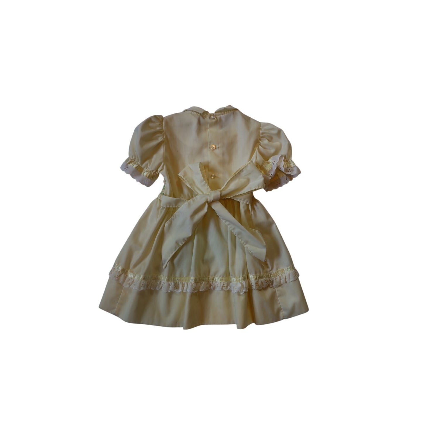 Vintage Polly Flinders Hand Smocked Dress - 2T