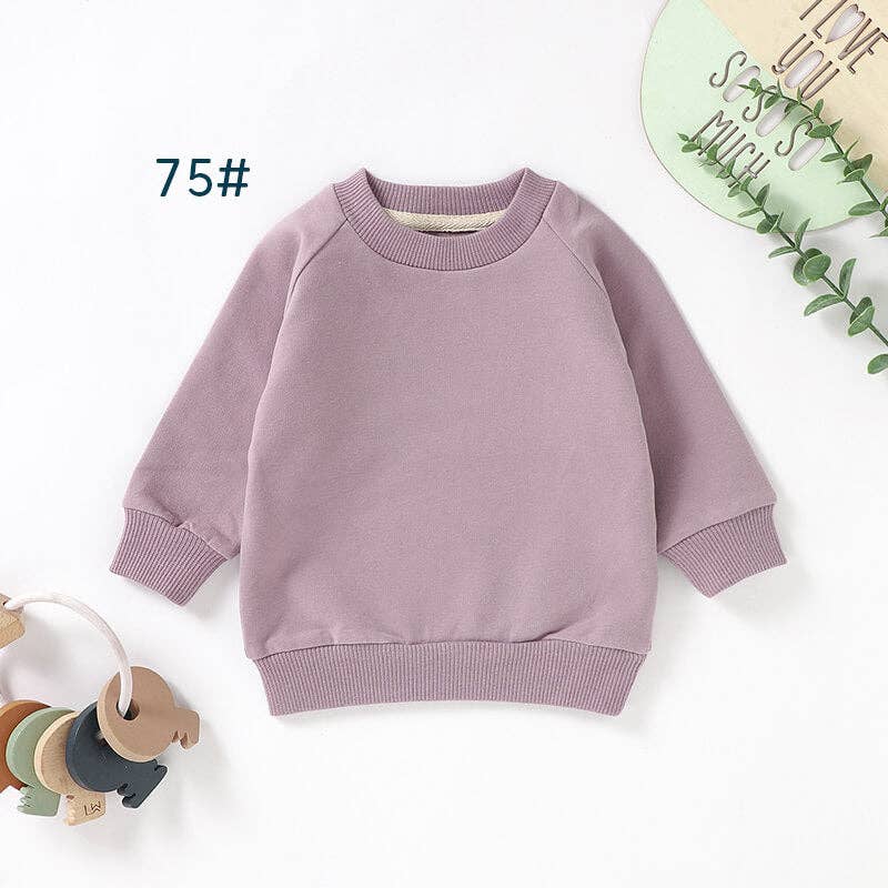 Organic Cotton Baby Sweatshirt Long Sleeve Kids Sweatshirt