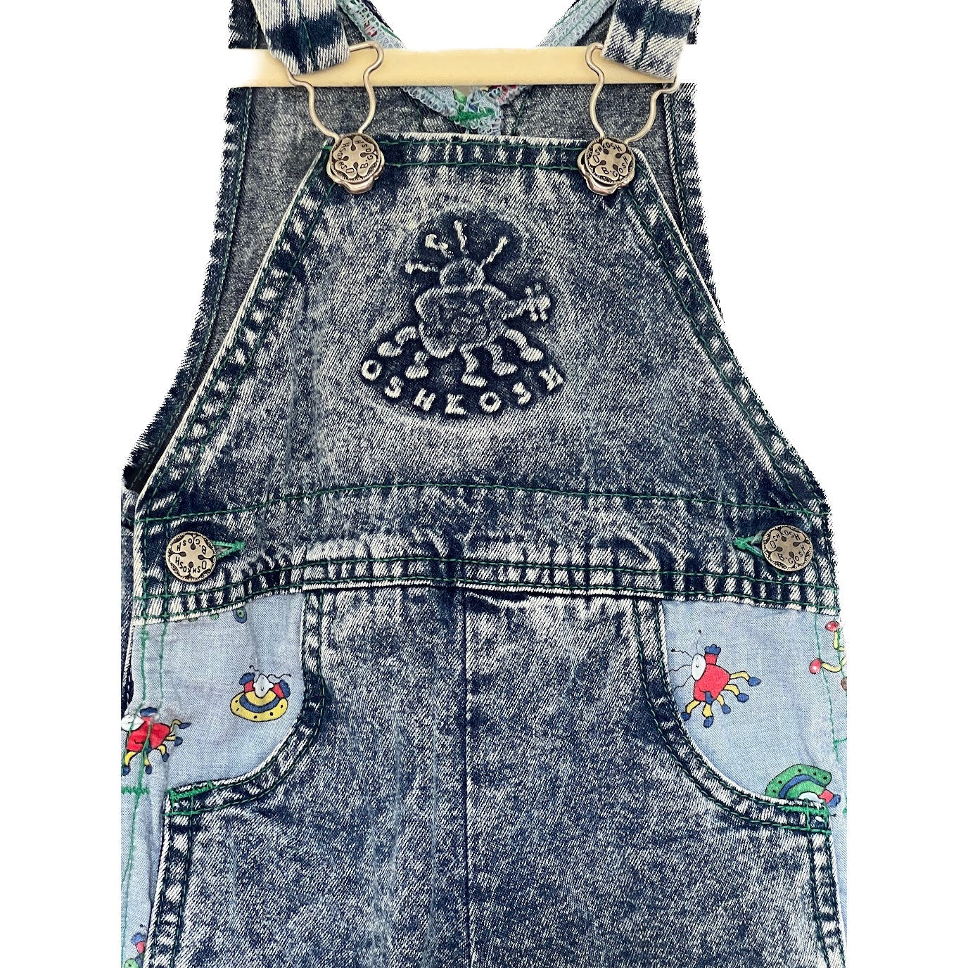 Vintage OshKosh Acid Wash Overalls