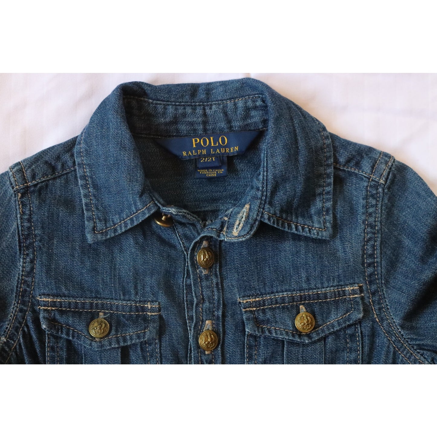Polo Denim 2T Button Down Dress